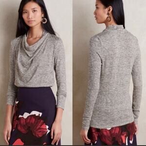 Anthropologie Deletta Metallic Shimmer Sweater
